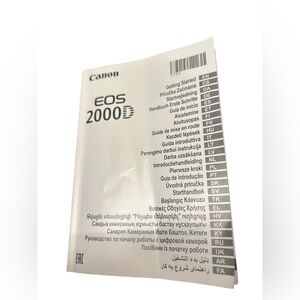 Canon EOS Rebel SL2 200D
User Instruction Manual Guide